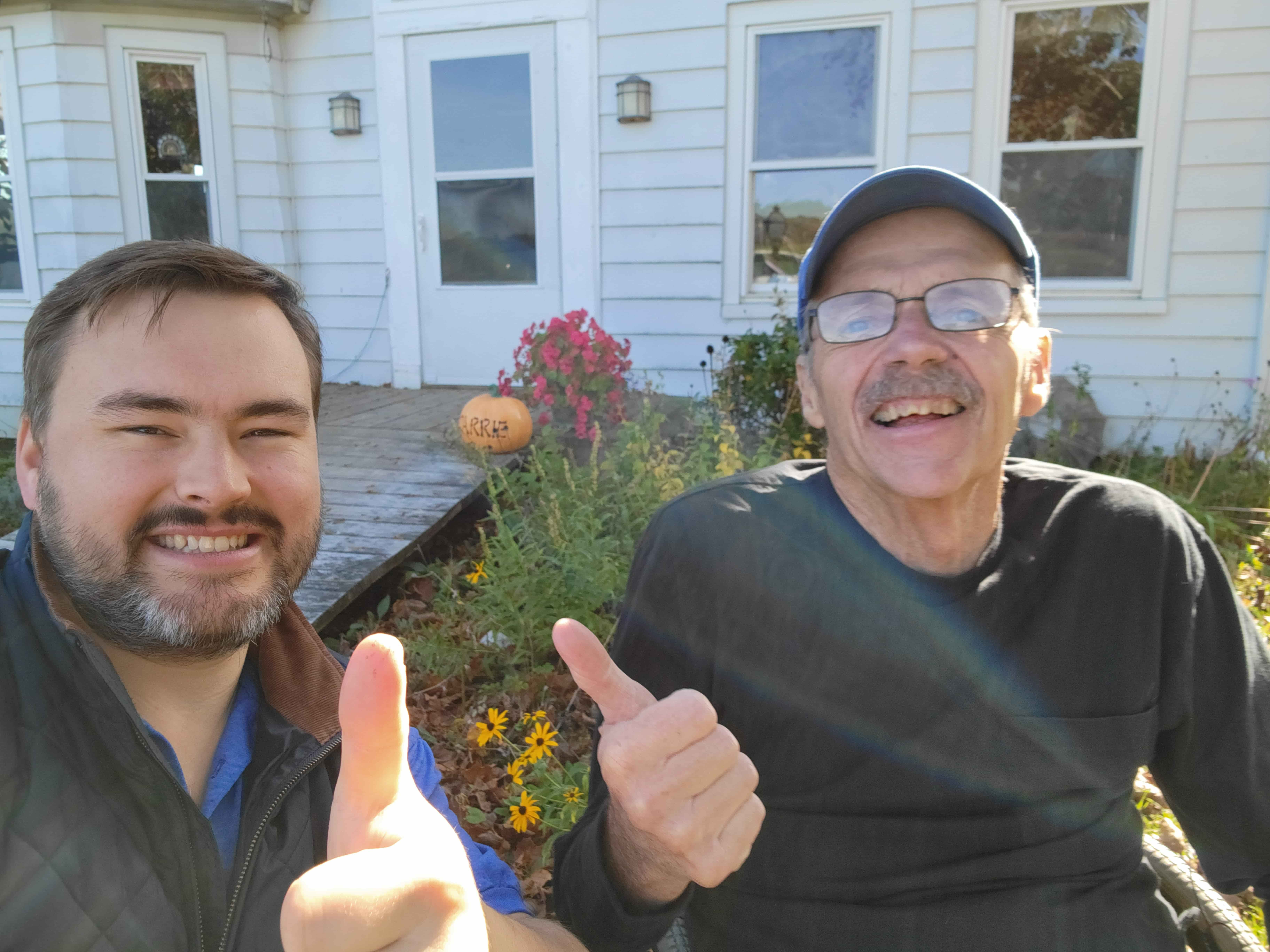 Greg Hering and Ken Langevin community solar farm