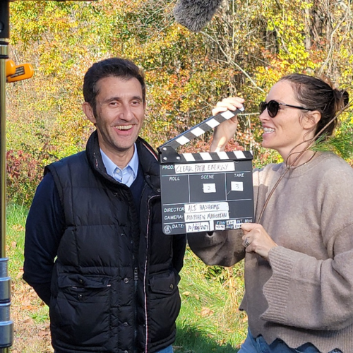 CEO & Co-Founder David and Marketing Manager Emily on-site for photo and video shoot CEO & Co-Founder David and Marketing Manager Emily on-site for photo and video shoot